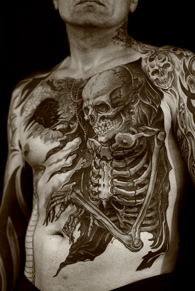 Regino Gonzales skeleton tattoo perfect tattoo