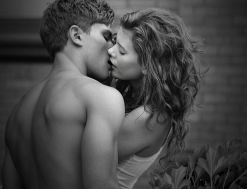 black and white kissing photography. Tags: kissing photo black and