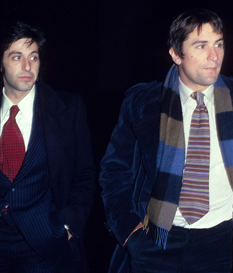 al pacino and bob de niro in 1977