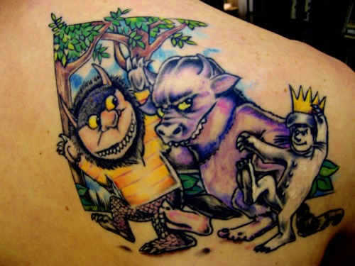 I know who's back tattoo this is :D. This Where The Wild Things Are