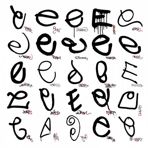 brieflynoted eec Graffiti Taxonomy Print'E' Love this In fact