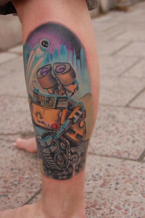 Wall-E tattoo by Johanna Bluebird