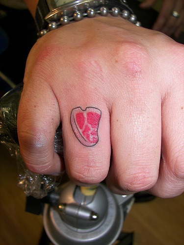 tattoo on finger. fuckyeahtattoos: finger (via