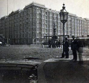 Reaching for the Out of Reach 5: Palace Hotel, San Francisco, circa 1872. [ more from this project (info) ]
