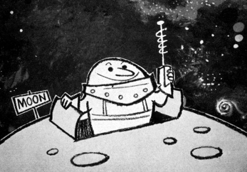 I think this was a TV commercial for Mars Candy, but I could be  mistaken. (ca. 1955, UPA) director/designer: Gene Deitch