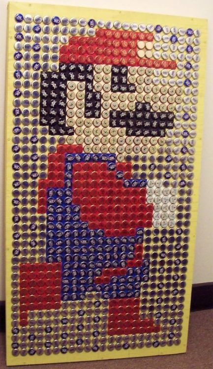  •. Fri Jun26. Bottle Cap Art of the Day: Beer Bottle Cap Mario by 