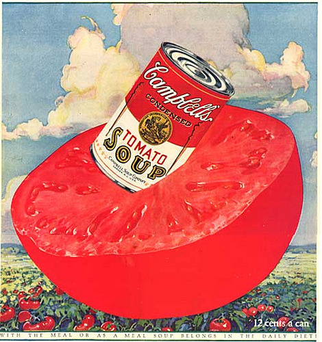 1920s Campbell Tomato Soup Advertisement via 