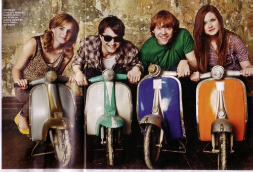 Hermione And Ron. EW scan: Hermione, Harry, Ron