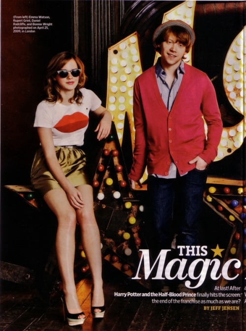 coolyesterday Emma Watson and Rupert Grint in the Entertainment Weekly