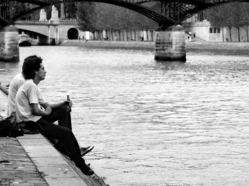 paris france black and white. The Seine, Paris, France.