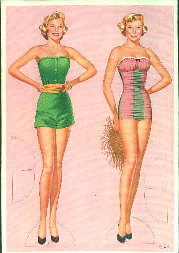 mabelmoments: june allyson paper dolls circa 1954 via