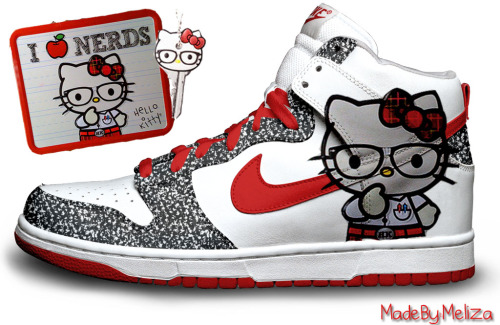 Nerd Hello Kitty Nike Dunks REDO Source: Sanrio Hello Kitty, pictures,