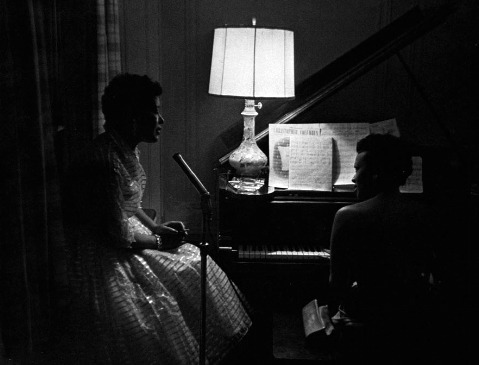Roy DeCarava Billie Holiday and Hazel Scott at a party 1957