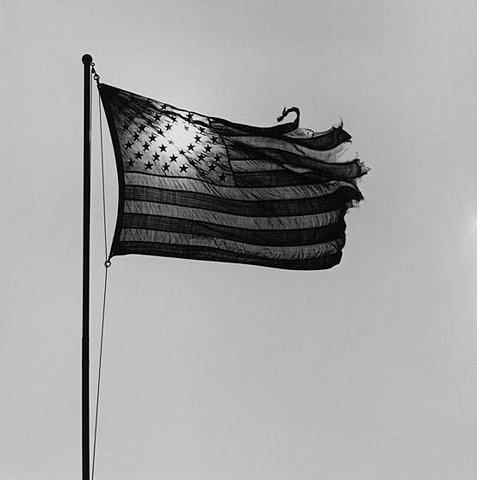 Black And White United States Flag. lack and white, United States