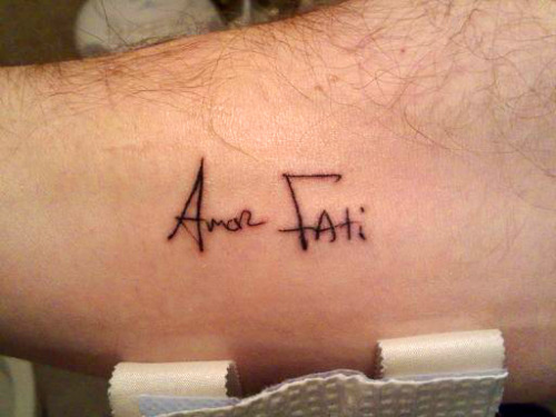 latin phrases tattoo. My other forearm tattoo,