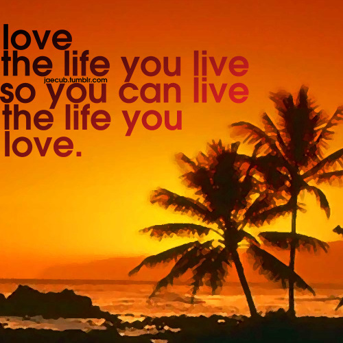 quotes about love and life lessons. Love the life you live so you