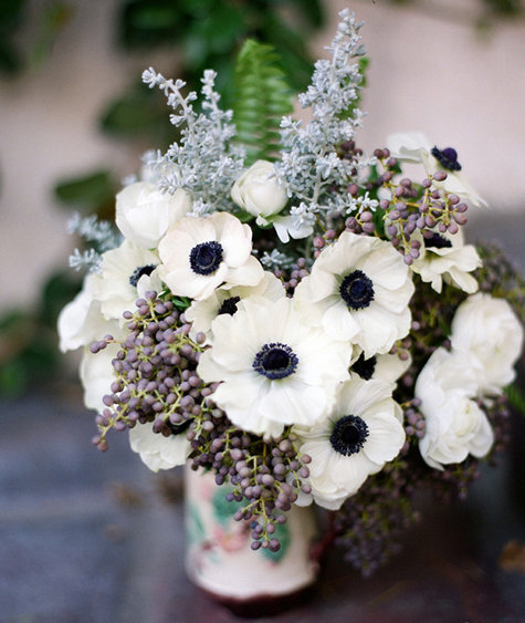 Sure do love these black white poppies possible wedding bouquets