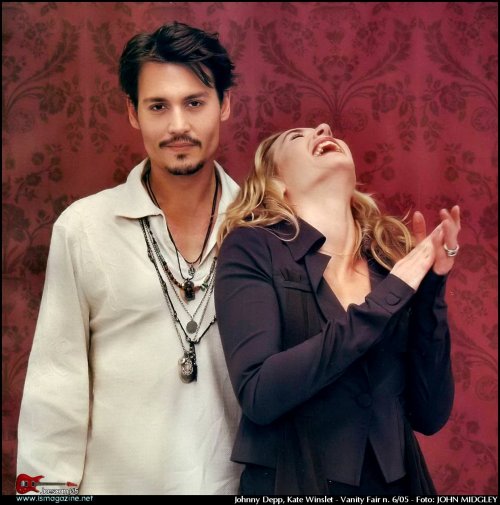 johnny depp background. Johnny Depp and Kate Winslet