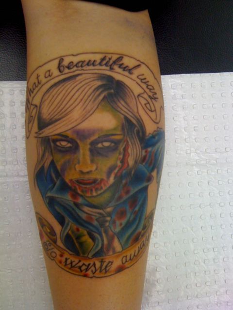 zombie girl tattoo. another zombie girl tattoo