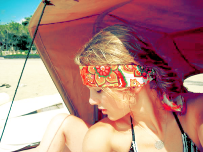 tagged as Taylor Swift bandana beach