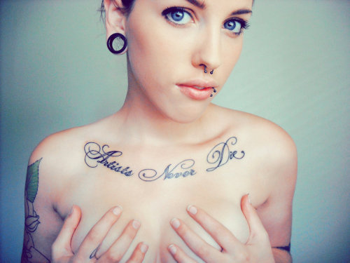 Tagged: tattoo girl chest