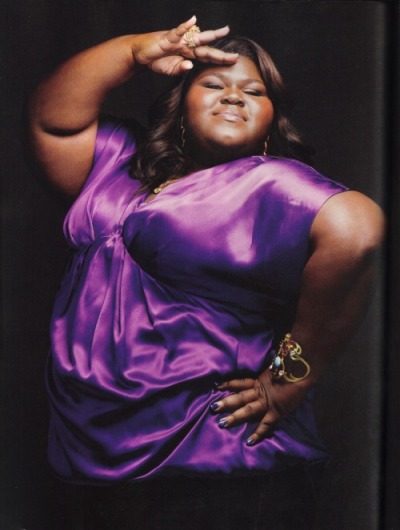Gabourey Sidibe in EBONY Magazine, March 2010
(via Fat Girls Like Nice Clothes Too!)