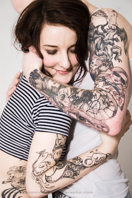 Tagged tattoo couple Hugs sleeve black and white photography Notes 28