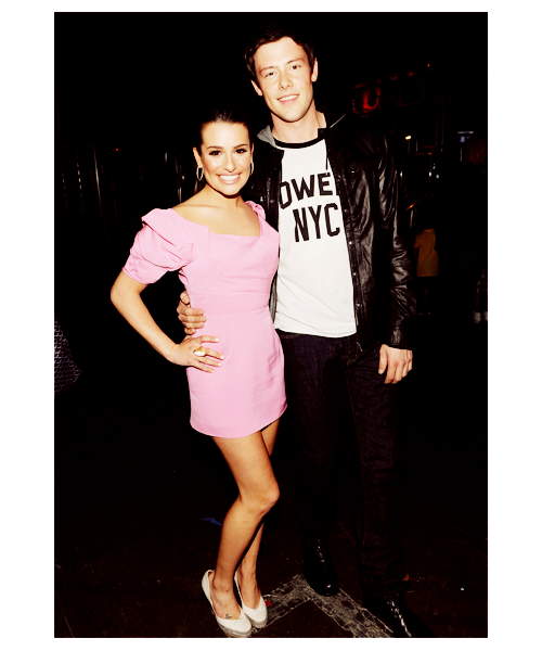lea michele and cory monteith