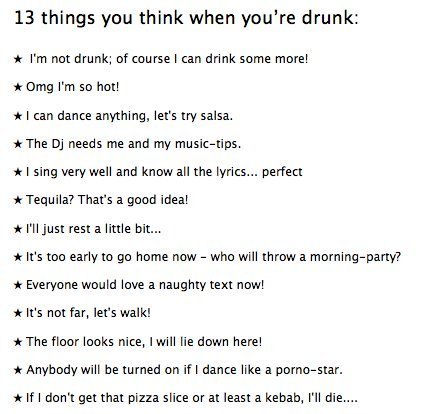 helixset:  13 things you think when you’re drunk 