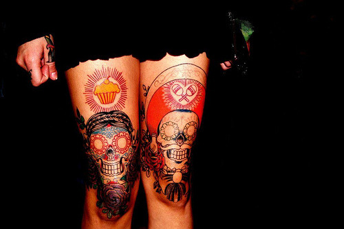 sugar skulls day of the dead tattoos. Filed under sugar skulls,