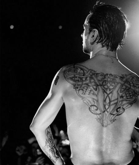 icallitart Dave Gahan and his awesome back tattoo Like what you see