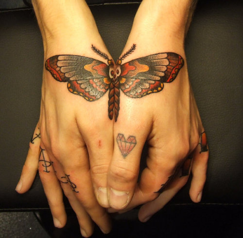 tattoos on hands and fingers. Tagged: tattoo fingers hand hands butterfly. Notes: 2242