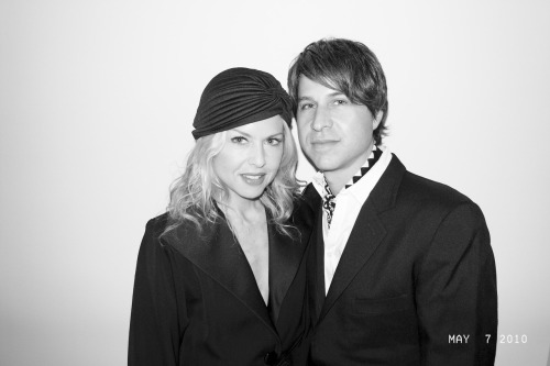 Rachel Zoe and Roger at the Richard Prince opening at the Gagosian Gallery.