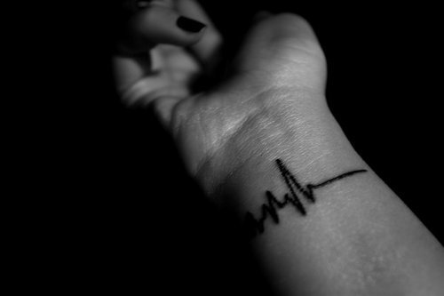 Lifeline wrist tattoo