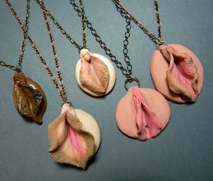She began designing the pussy pendants a year ago after deciding it was time