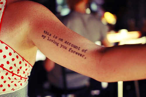 Tagged: tattoo, text tattoo, .
