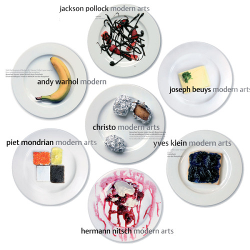 Modern Artists as meals