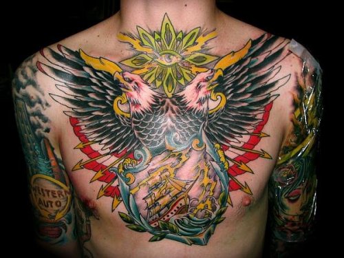 chest tattoo. Tagged: tattoo chest tattoo