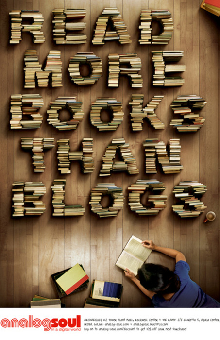 yayeveryday:  Read more books than blogs