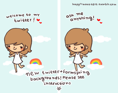 NEW TWITTER/FORMSPRING BACKGROUND! :) I think these have been awaited too 
