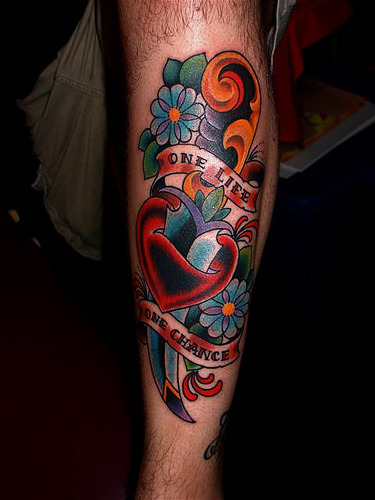 Posted July 7 2010 at 710pm in traditional tattoos dagger heart 1 note