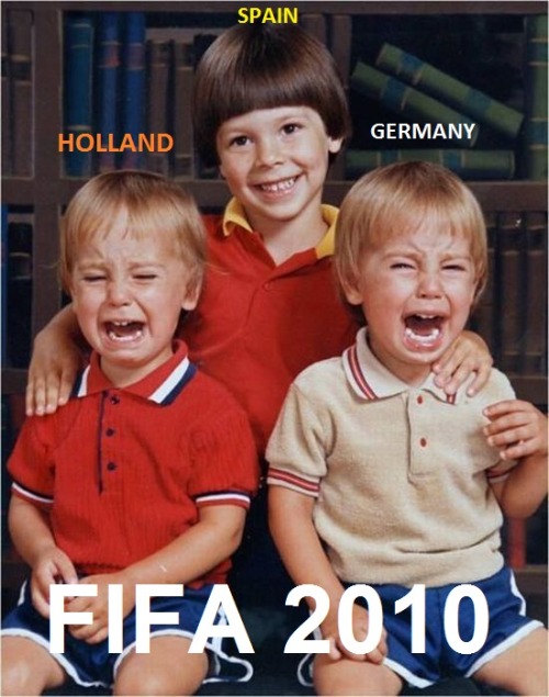 Si los equipos de Fútbol de España, Alemania y Holanda fueran niños