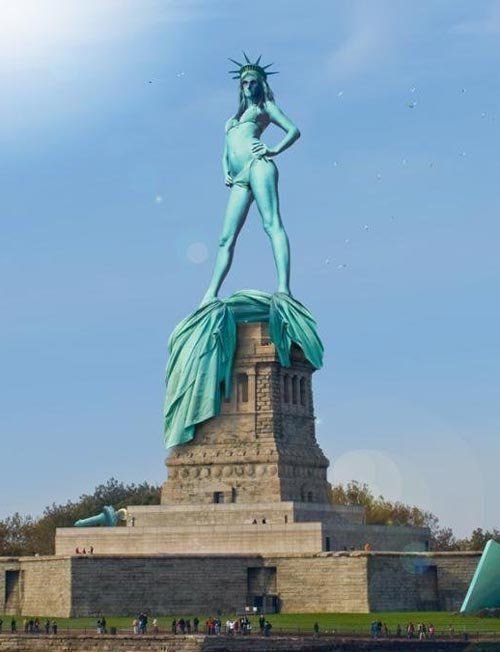 Because of global warming, the Statue of Liberty will remove the toga. NEW YOOOOORK!
(via ilabnela)