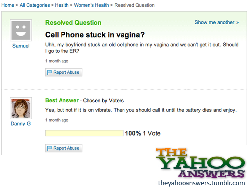Cell phone stuck in vagina