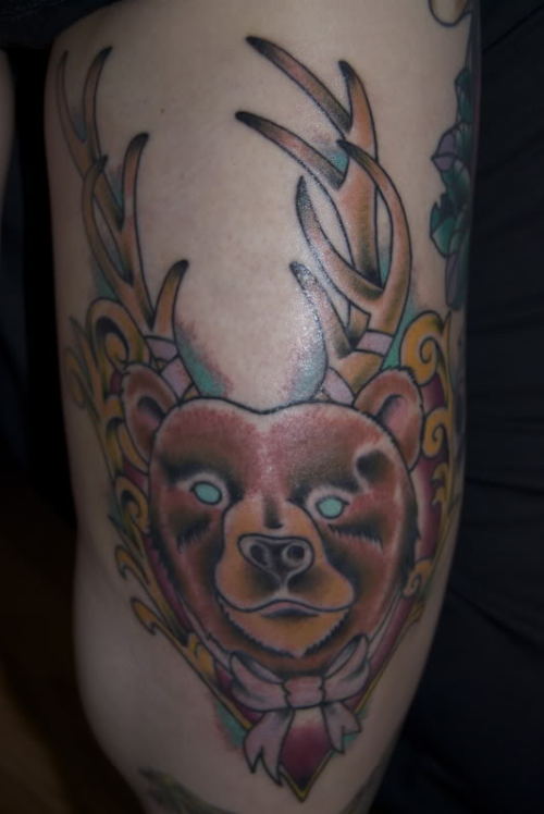 grizzly bear tattoos. a Grizzly Bear spirit to