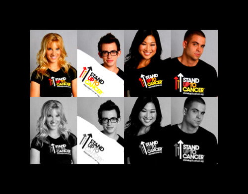 icouldntagleemore:iamcolorblind:   Some of the Glee cast at the &#8220;Stand Up To Cancer&#8221; telethon.