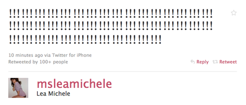 rachelbarbraberry:  gleekstorm:  fuckyeahmsleamichele:  Disclaimer: This may not be real.  This will happen eventually.  OMG I THOUGHT THIS WAS REAL FOR A MOMENT. LMFAO.  OMG. HAHAHAHA. I legitimately laughed out loud! XD