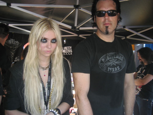 I went to Warped tour 2010 and saw The Pretty Reckless in concert
I got to meet them and get autographs!