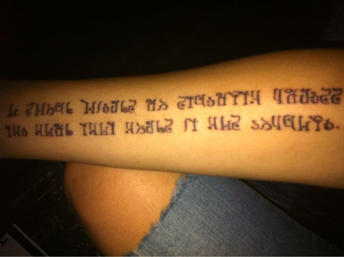 iheartloons My most recent tattoo my favorite Legend of Zelda quote in the