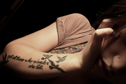 Another favorite quote Beautifully done tattoo Hmmmm 